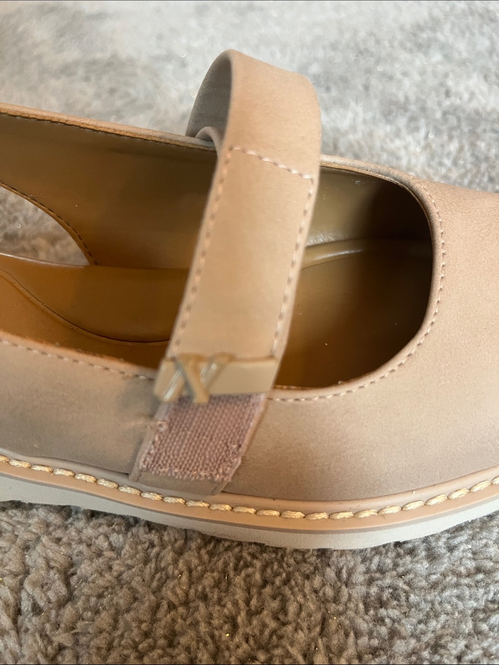 Naturalizer Women's Beige Mary Jane Slingback Flats - Picture 7 of 12